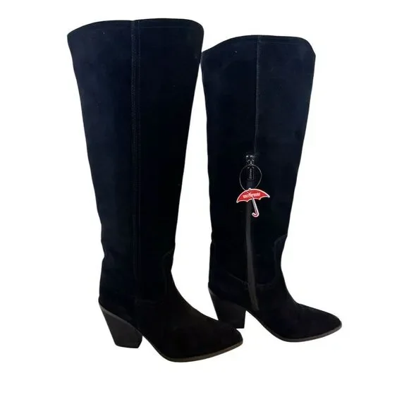 Blondo Women's Waterproof Knee High Western Boots Black Size 7.5 - Picture 1 of 8